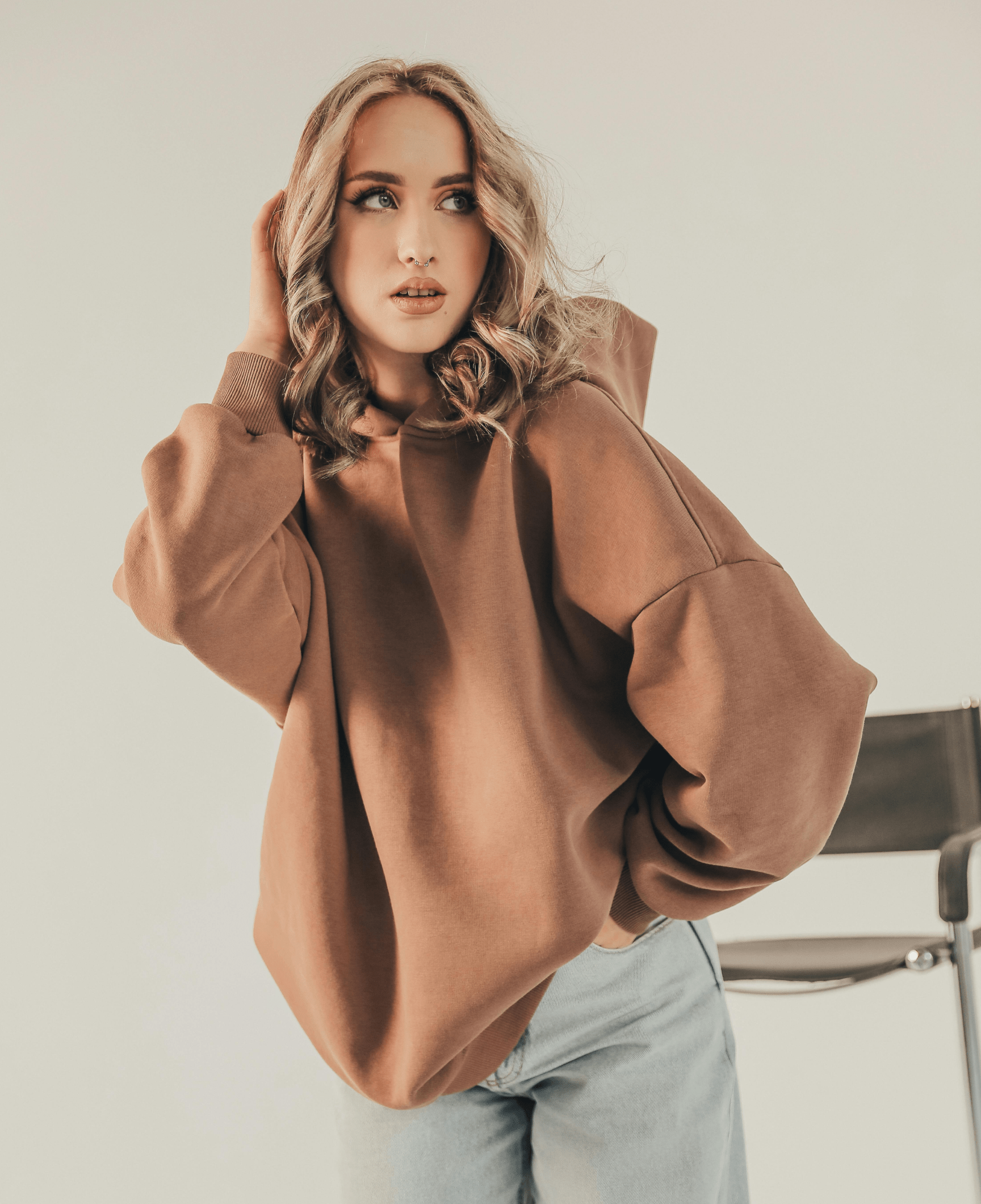 Brown hoodie
